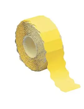 Etichette a Onda per Prezzatrice Markin - Permanenti - 26x12 mm - 3502612GI (Giallo Fluo Conf. 24000)