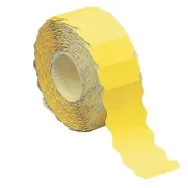 Etichette a Onda per Prezzatrice Markin - Permanenti - 26x12 mm - 3502612GI (Giallo Fluo Conf. 24000)