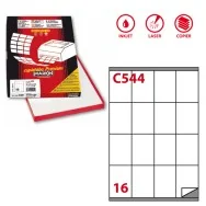 Etichette Adesive Markin - A4 - 72x53 mm - X210C544 (Bianco Conf. 100)