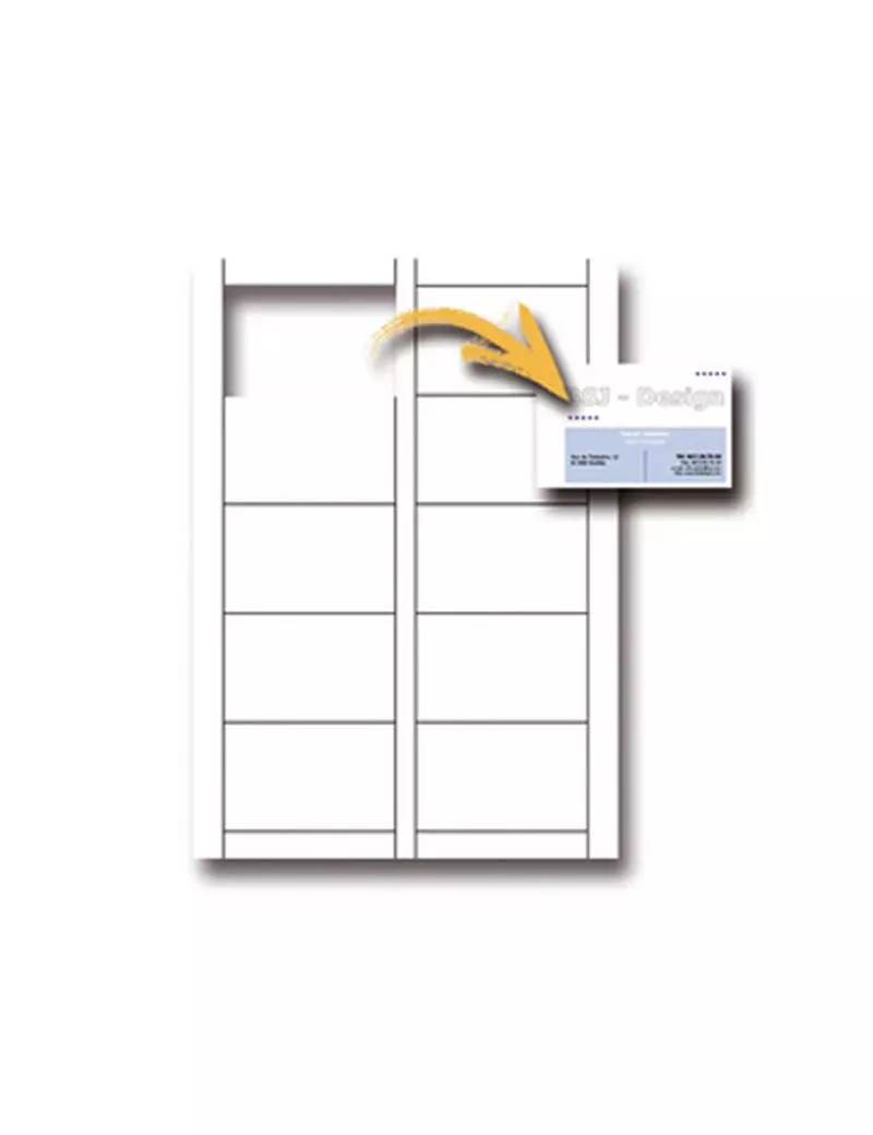 Biglietti da Visita Decadry - Microperforati - 85x54 mm - 200 g - T012090 (Conf. 150) Biglietti da Visita Decadry - Microperforati - 85x54 mm - 200 g - T012090 (Conf. 150)