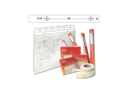 Banda Appendidisegni in PVC 3L - 55 mm x 50 m - S885504 (Bianco Opaco)