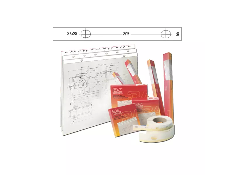 Banda Appendidisegni in PVC 3L - 55 mm x 50 m - S885504 (Bianco Opaco)
