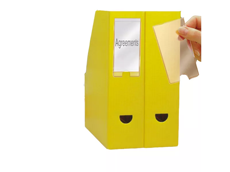 Porta Etichette Adesive 3L - Con Etichetta - 75x150 mm - S852350 (Trasparente Conf. 3) Porta Etichette Adesive 3L - Con Etichetta - 75x150 mm - S852350 (Trasparente Conf. 3)