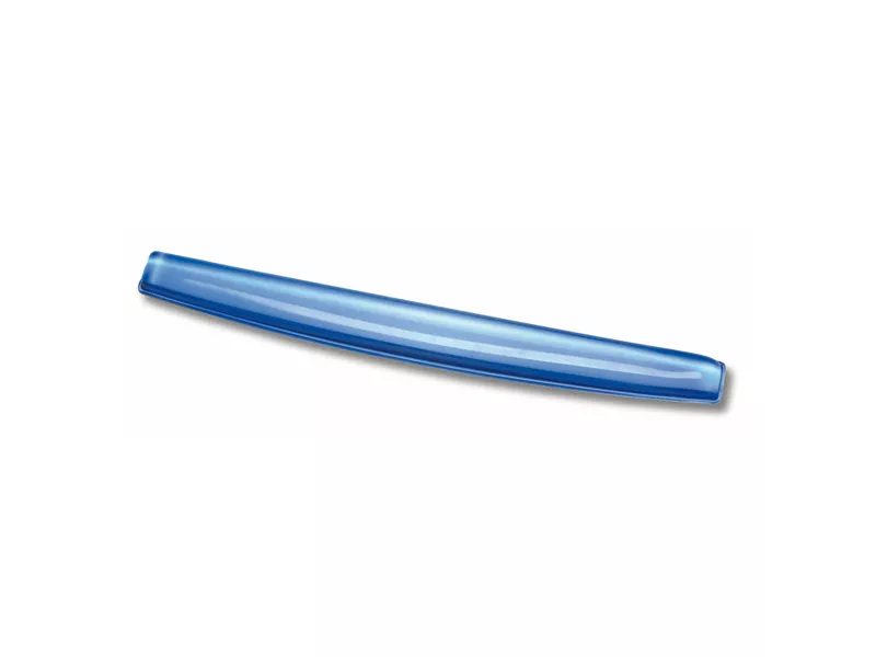 Supporto Poggiapolsi da Tastiera Fellowes - 12,2x8 cm - 91137 (Blu Trasparente)