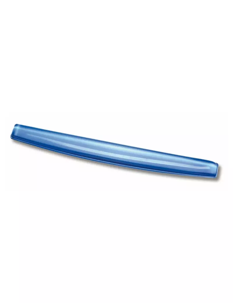 Supporto Poggiapolsi da Tastiera Fellowes - 12,2x8 cm - 91137 (Blu Trasparente)