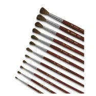 Pennello in Pelo di Pony 9124 Lebez - Punta Tonda - n. 4 - 9124/4 (Conf. 12)