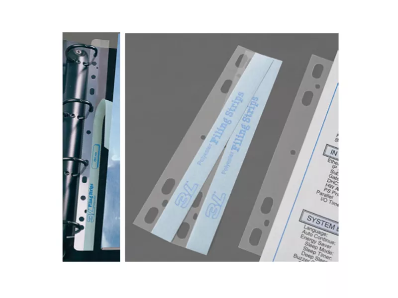 Bandelle Adesive Filing Strips 3L - 29,5 cm - S880425 (Bianco Conf. 25)