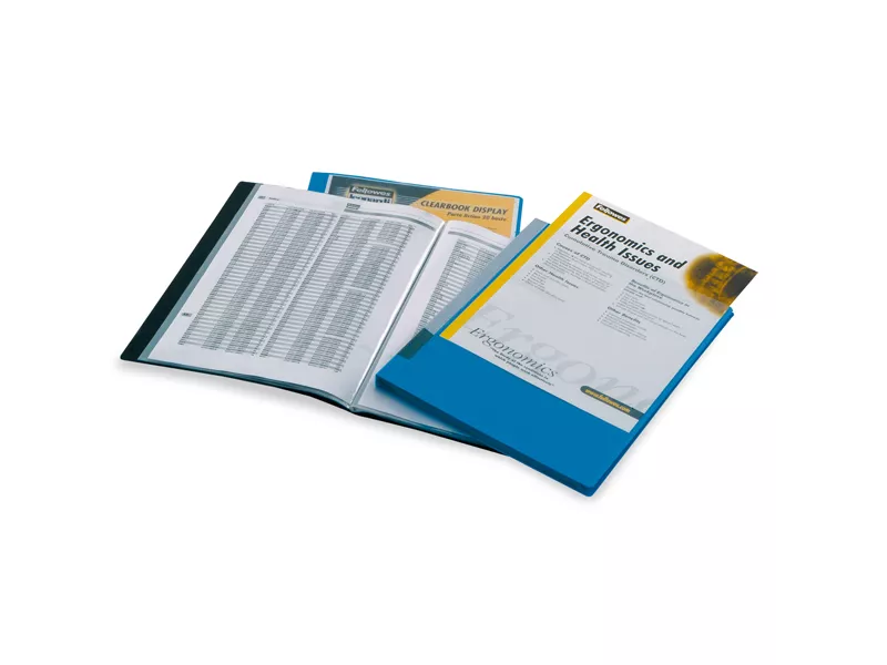 Portalistino Personalizzabile Display Fellowes - 22x30 cm - 40 Buste - 40326-NE (Nero)