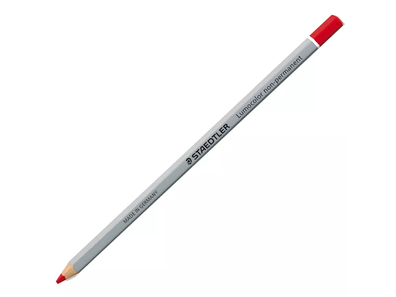 Matita Vetrografica Lumocolor Omnichrom Staedtler - Non Permanente - 3 mm - 108-2 (Rosso Conf. 12)