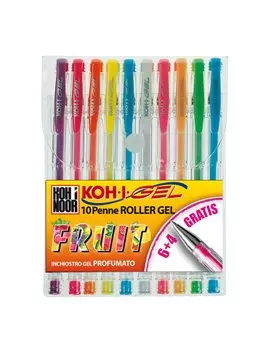 Penna Gel Koh-i-Noor 0,8 mm NAGP10P Assortiti Pastel 8032173001425