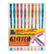 Penna Gel Koh-i-Noor - 0,8 mm - NAGP10s (Assortiti Glitter Conf. 10)