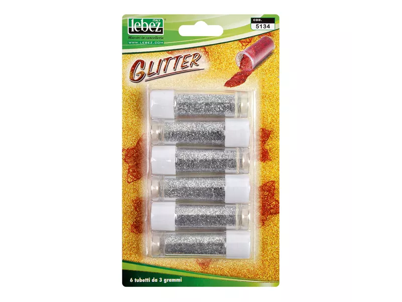 Porporina Glitter Lebez - 2 g - 5134-AG (Argento Conf. 6) Porporina Glitter Lebez - 2 g - 5134-AG (Argento Conf. 6)