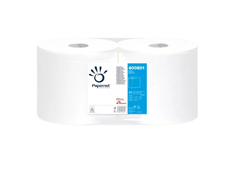 Bobina Asciugatutto Special Papernet - 2 Veli - 815 Strappi - 400801 (Bianco Conf. 2)