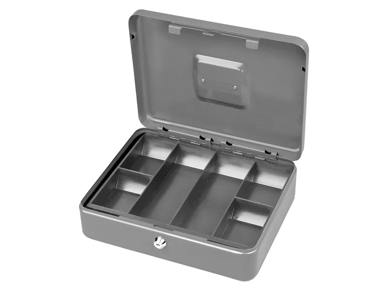 Cassetta Portavalori Secur Metalplus - 37x28x9 cm - 2153/5A (Grigio Chiaro) Cassetta Portavalori Secur Metalplus - 37x28x9 cm - 2153/5A (Grigio Chiaro)