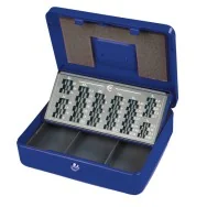 Cassetta Portavalori Europa Metalplus - 30x24x9 cm - 2553/4A (Blu)