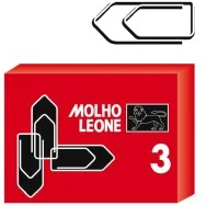 Fermagli Zincati Molho Leone - Punte Triangolari - n. 3 - 29 mm - 21113 (Zinco Brillante Conf. 1000)