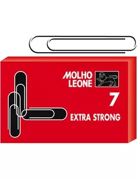 Fermagli Zincati Molho Leone - Punte Rotonde - n. 7 - 75 mm - 21107 (Zinco Brillante Conf. 500)
