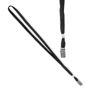 Cordoncino per Portabadge Lebez - 49x1 cm - 31-093-N-B (Nero Conf. 100)