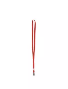 Cordoncino per Portabadge Lebez - 49x1 cm - 31-093-R-B (Rosso Conf. 100)