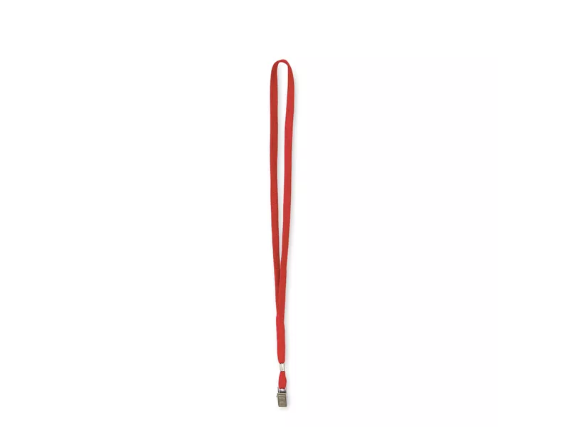 Cordoncino per Portabadge Lebez - 49x1 cm - 31-093-R-B (Rosso Conf. 100)