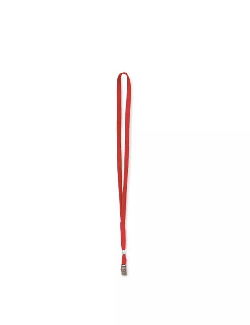 Cordoncino per Portabadge Lebez - 49x1 cm - 31-093-R-B (Rosso Conf. 100)