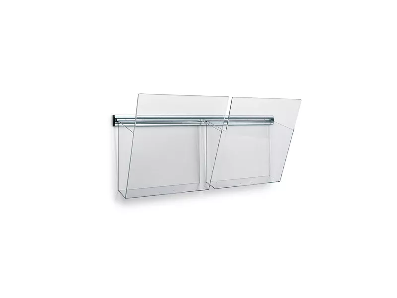 Portadepliant da Parete Kit Vision VS/2 Studio-T - 50x14x25 cm - VS/2 (Trasparente) Portadepliant da Parete Kit Vision VS/2 Studio-T - 50x14x25 cm - VS/2 (Trasparente)