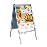 Cavalletto Bifacciale con Cornice a Scatto Studio-T - 50x70 cm - CAV705 (Argento)