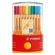 Fineliner Point 88 Stabilo - 0,4 mm - 88/20 (Assortiti Conf. 20)