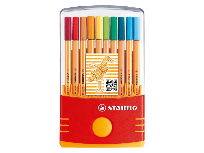 Fineliner Point 88 Stabilo - 0,4 mm - 88/20 (Assortiti Conf. 20)