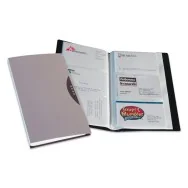 Portabiglietti da Visita Office Suites Fellowes - 120 Biglietti - 11,4x19,2 cm - 40349 (Argento)