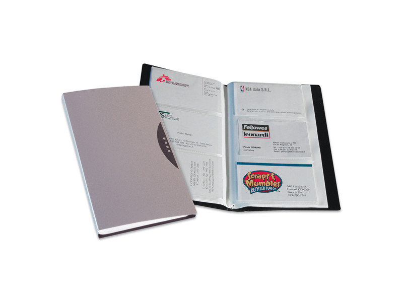 Portabiglietti da Visita Office Suites Fellowes - 120 Biglietti - 11,4x19,2 cm - 40349 (Argento) Portabiglietti da Visita Office Suites Fellowes - 120 Biglietti - 11,4x19,2 cm - 40349 (Argento)