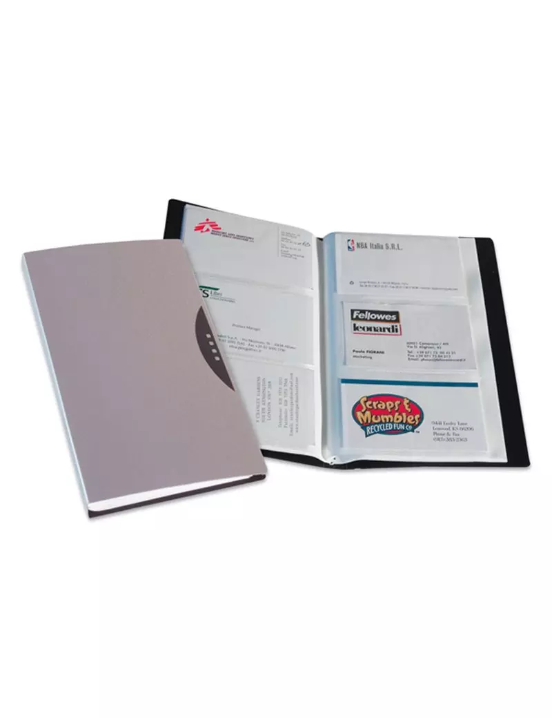Portabiglietti da Visita Office Suites Fellowes - 120 Biglietti - 11,4x19,2 cm - 40349 (Argento) Portabiglietti da Visita Office Suites Fellowes - 120 Biglietti - 11,4x19,2 cm - 40349 (Argento)