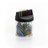 Fermagli Colorati Leone Color Leone Dell'Era - Barattolo Calamitato - n. 2 - 26 mm - FXM2 (Assortiti Metallizzati Conf. 125)