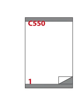 Etichette Adesive Markin - A4 - 210x280 mm - X210C550 (Bianco Conf. 100)