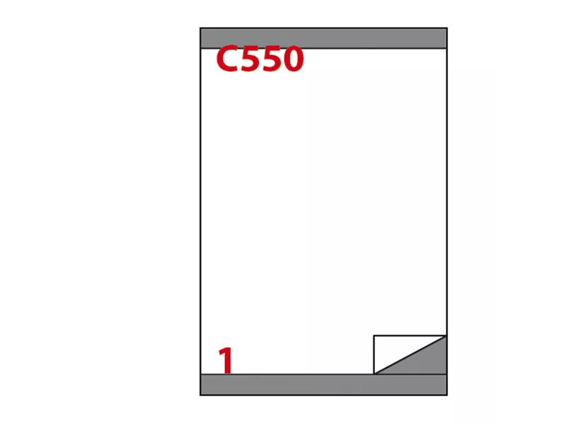 Etichette Adesive Markin - A4 - 210x280 mm - X210C550 (Bianco Conf. 100)