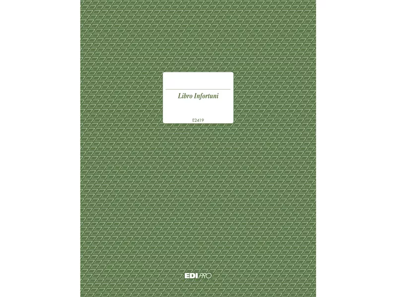 Registro Infortuni Edipro - 24,5x31 cm - 15 Pagine - E2419 Registro Infortuni Edipro - 24,5x31 cm - 15 Pagine - E2419
