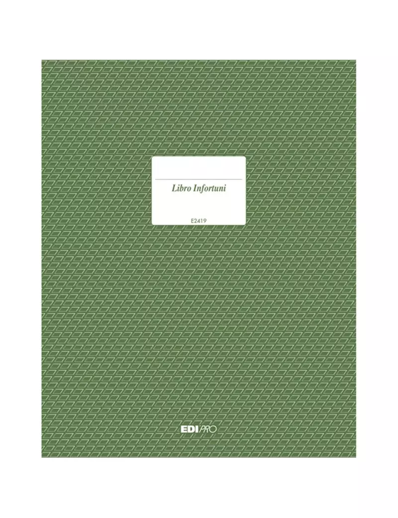 Registro Infortuni Edipro - 24,5x31 cm - 15 Pagine - E2419 Registro Infortuni Edipro - 24,5x31 cm - 15 Pagine - E2419