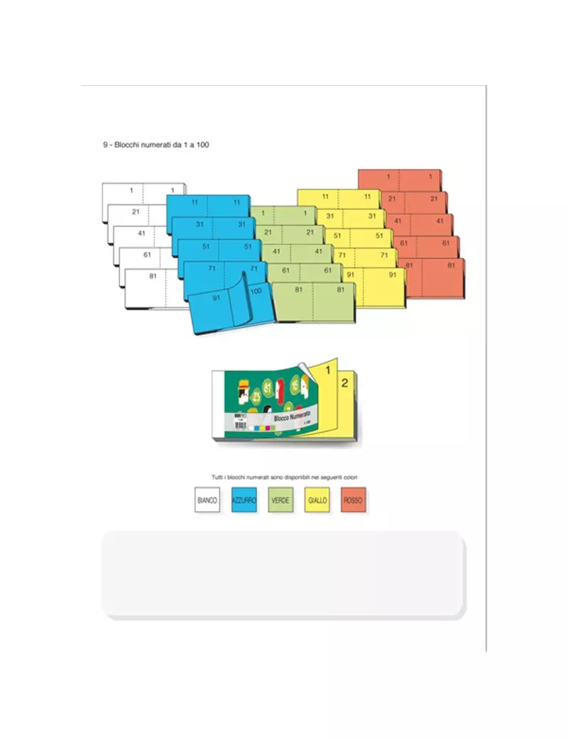 Blocco Numerato Edipro - Numeri da 1 a 100 - 13x6 cm - E5406NEW (Assortiti Conf. 50) Blocco Numerato Edipro - Numeri da 1 a 100 - 13x6 cm - E5406NEW (Assortiti Conf. 50)