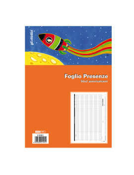 Foglio Presenze Mensili Edipro - 21x30 cm - 50 Pagine - E5149C