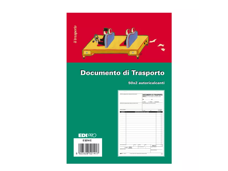 Blocco DDT Edipro - 15x23 cm - 50 Fogli Autoricalcanti - E5214C
