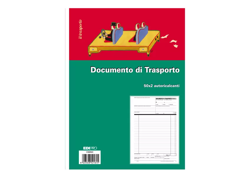 Blocco DDT Edipro - 21x29,7 cm - 50 Fogli Autoricalcanti - E5216C