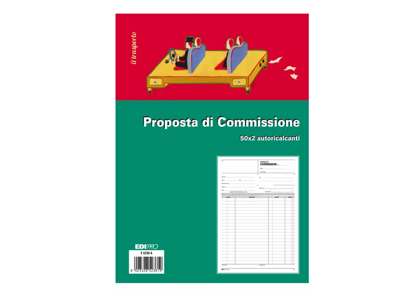 Blocco Copia Commissioni Edipro - 21x29,7 cm - 50 Fogli Autoricalcanti - E5236A Blocco Copia Commissioni Edipro - 21x29,7 cm - 50 Fogli Autoricalcanti - E5236A
