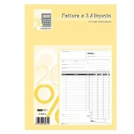Blocco Fatture 3 Aliquote IVA Edipro - 21x29,7 cm - 50/50 Fogli Autoricalcanti - E5303A
