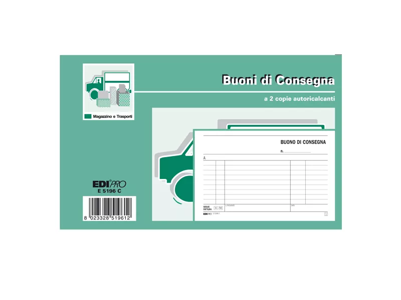 Blocco Buoni di Consegna - 10x17 cm - 50/50 Fogli Autoricalcanti - E5196C