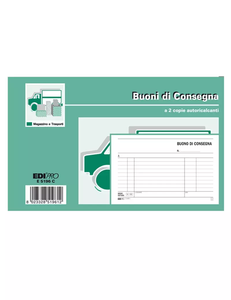 Blocco Buoni di Consegna - 10x17 cm - 50/50 Fogli Autoricalcanti - E5196C