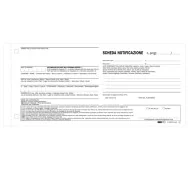 Blocco Schede di Notifica SNAP Edipro - 10x22 cm - 25/25 Fogli Autoricalcanti - E5876N (Conf. 10)