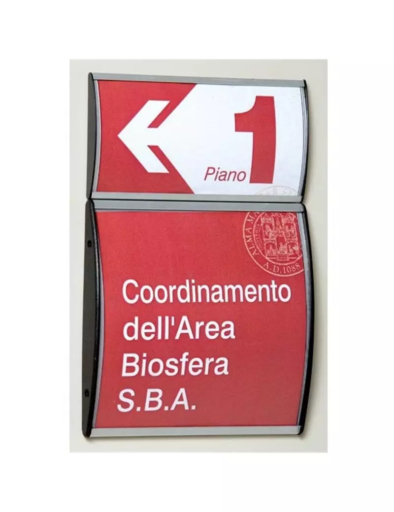 Targa da Parete Arkos Studio-T - 15x21 cm - 1431038 (Trasparente e Argento) Targa da Parete Arkos Studio-T - 15x21 cm - 1431038 (Trasparente e Argento)