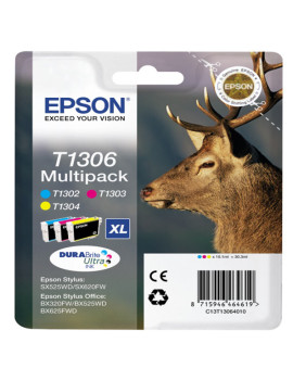 Multipack Cartucce Originali Epson T130640 (Nero e Colori XL 3960 pagine)
