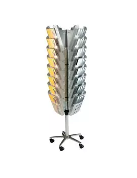 Espositore da Pavimento Carousel Stacker Tecnostyl - 165 cm - STK24-9 (Argento)