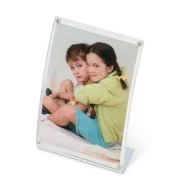 Portadepliant da Tavolo con Angoli Magnetici Lebez - A5 - 7004 (Trasparente)